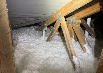 Dorovnání tepelně izolační vrstvy rodinného domu